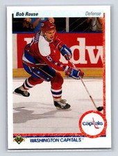 1990-91 Upper Deck - Bob Rouse #389 Washington Capitals Hockey Card