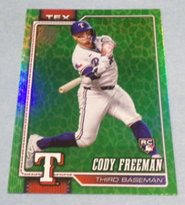 2026 Topps Baseball Green Leaf Foil Parallel #224 Cody Freeman
