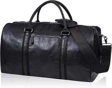 Oversized Duffle Travel Bag Waterproof Leather Weekend Bag Large Carry on Large