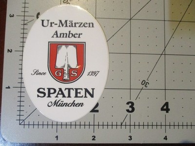 Spaten-Franziskaner-Bräu Spaten Amber STICKER decal craft beer brewing brewery