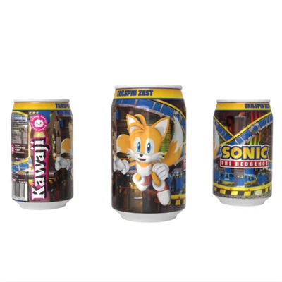 KAWAJI UK Sonic the Hedgehog Tailspin Zest - Orange Flavour Soda featuring Tails