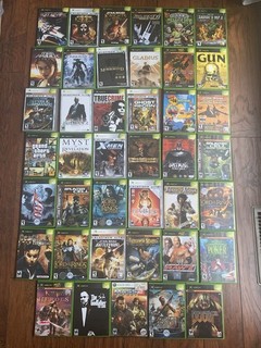 Xbox Game Cases Lot of 41 Empty Cases Only (all game manuals are included)