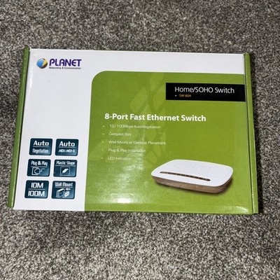 SW-804 Planet Networking 8-port 10/100Mbps (SOHO) Unmanaged Switch Fast Ethernet