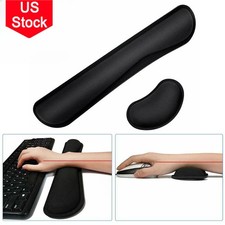 Memory Foam Keyboard Wrist Rest Pad and Mouse Rubber Wrist Support Cushion