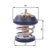 Gates TH42995G1 Thermostat, KüHlmittel FüR Audi Seat Skoda VW