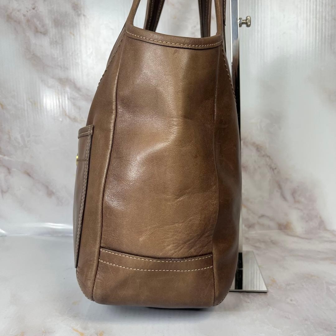 Coach Legacy Ergo Leather Tote Brown 2-Way Bag N110769-11285 From