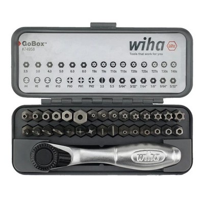 Wiha Tools 74958 Wiha Gobox Security Bit Set With Mini Ratchet [32-piece]