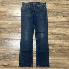 Lucky Brand Women  s Size 12/31 Regular Straight Mid Rise Blue Jeans