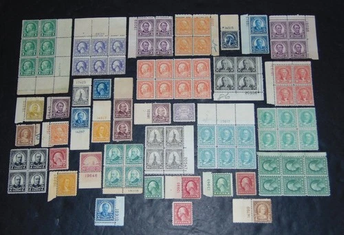 US STAMP COLLECTION OLD  FLAT PLATE ROTARY OFFSET REG ISSUES (95) UNUSED SOUND