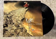 KORN HEAD AND MUNKY SIGNED FOLLOW THE LEADER VINYL LP - BECKETT COA
