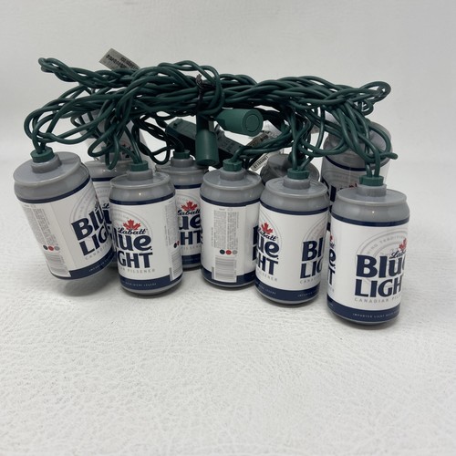 Labatt Blue Light String Light Set of 10 Bulbs Christmas Holiday Man ...