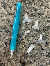 Diamond Art Painting - Round Tip Drill Pen w/ 5 Extra Drill Picker Tips - Blue