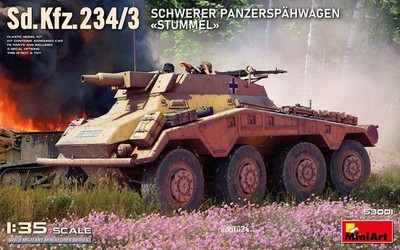 Sd.kfz.234/3 Stub MiniArt 53001 1:3 5, Gepanzert Formerkennung Deutsch Mit Can
