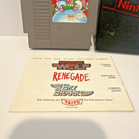 Bubble Bobble Nintendo NES 1988 Tested Cartridge, Manual, Original Sleeve