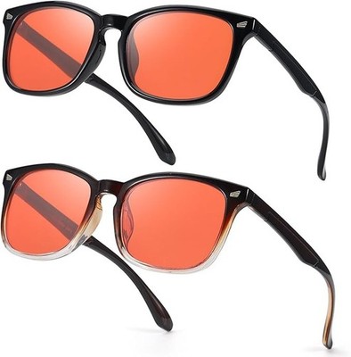 (2 pack) Gaming Blue Light Blocking Glasses Reduce Eyestrain for TV & Computer