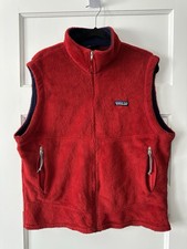 Vintage Patagonia Regulator R1 Fleece Vest Mens Large Polartec Made in USA Red