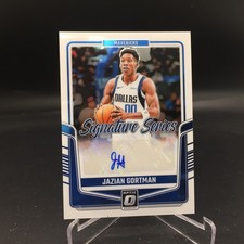 Jazian Gortman 2024-25 Donruss Optic Signature Series SS-GOT Dallas Mavericks