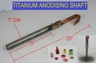 Aluminum Anodizing Titanium 13" Long Shaft 1" Diameter Copper Hook Anodize Rack