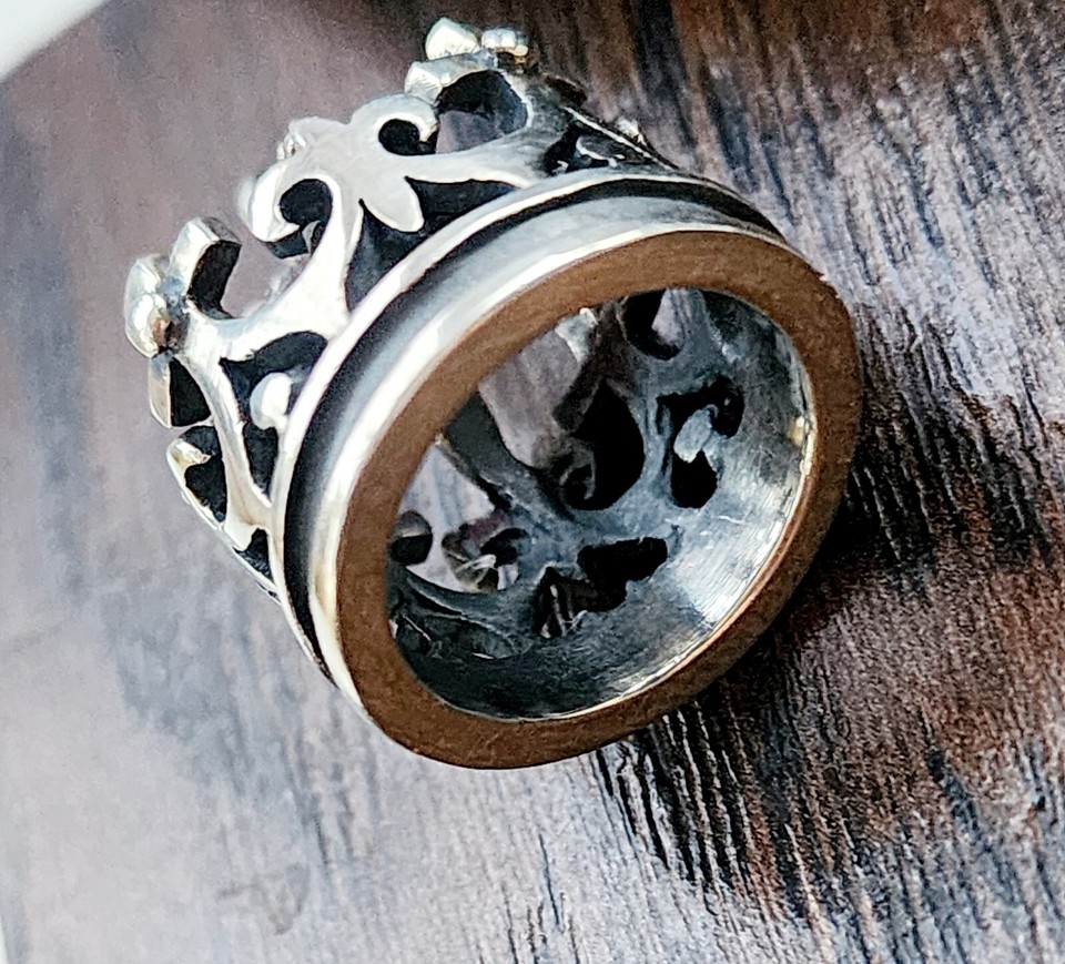 Retired James Avery Heavy 11.19 Gram Crown Cross Fleur Pendant NEAT! | eBay