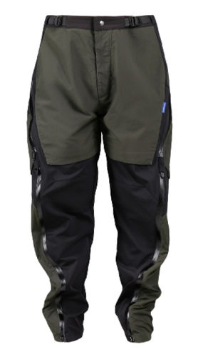 FW21-155 DOUBLE SHAPE ZIPPER WATERPROOF PANT - MILITARY GREEN SIZE M - Picture 3 of 12