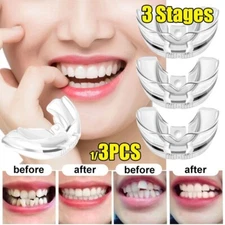 3 stages Orthodontic Trainer Appliance tooth Alignment Brace Silicone material 