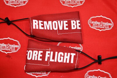 Remove Before Flight  wrapped Barrel cover