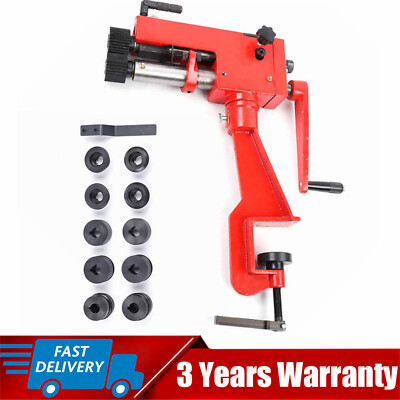 Metal Bead Roller Machine Professional Sheet Steel Bender 22-Gauge w/ 6 Dies Kit