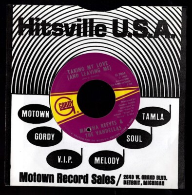 Martha & The Vandellas Taking My Love / Heartless NEUWERTIG -