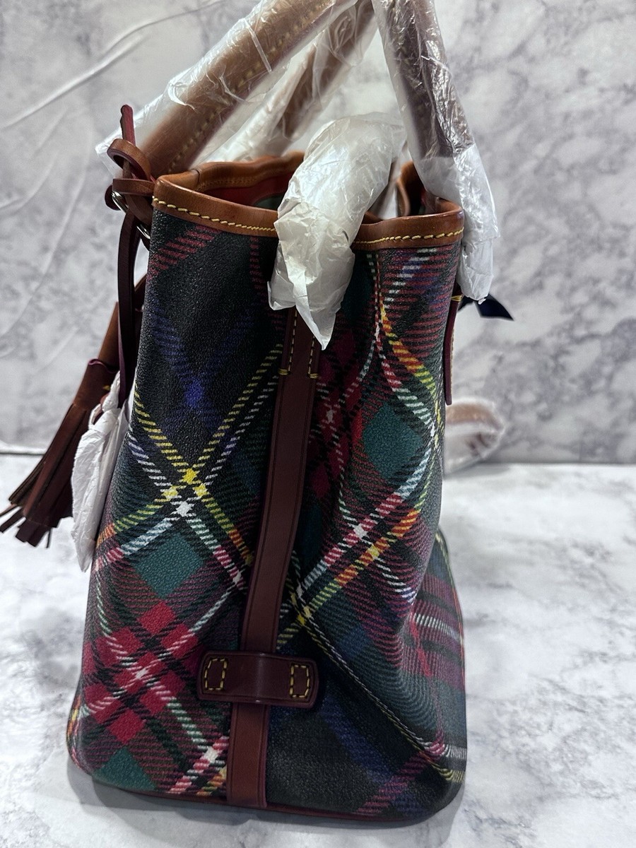 Vintage Dooney Bourke Plaid Bucket Bag Drawstring Equestrian Rare Dooney & Bourke Plaid Bags & Bucket & Drawstring Bag  main image 2