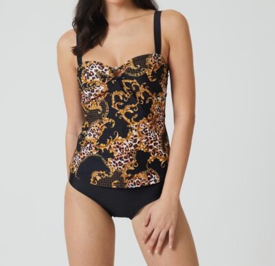 Tankini schwarz 38 Damen goldfarben B-Cup UVP:59,99  3.8779