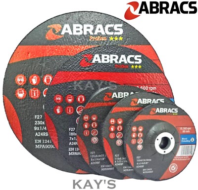 Metall Schleifscheiben Winkelschleiferscheibe für Stahl 100 mm 115 mm 125 mm 180 mm 230 mm