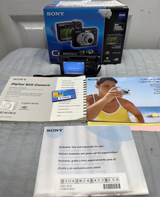 Sony Cyber-shot DSC-W12 Compact Digital Camera original box