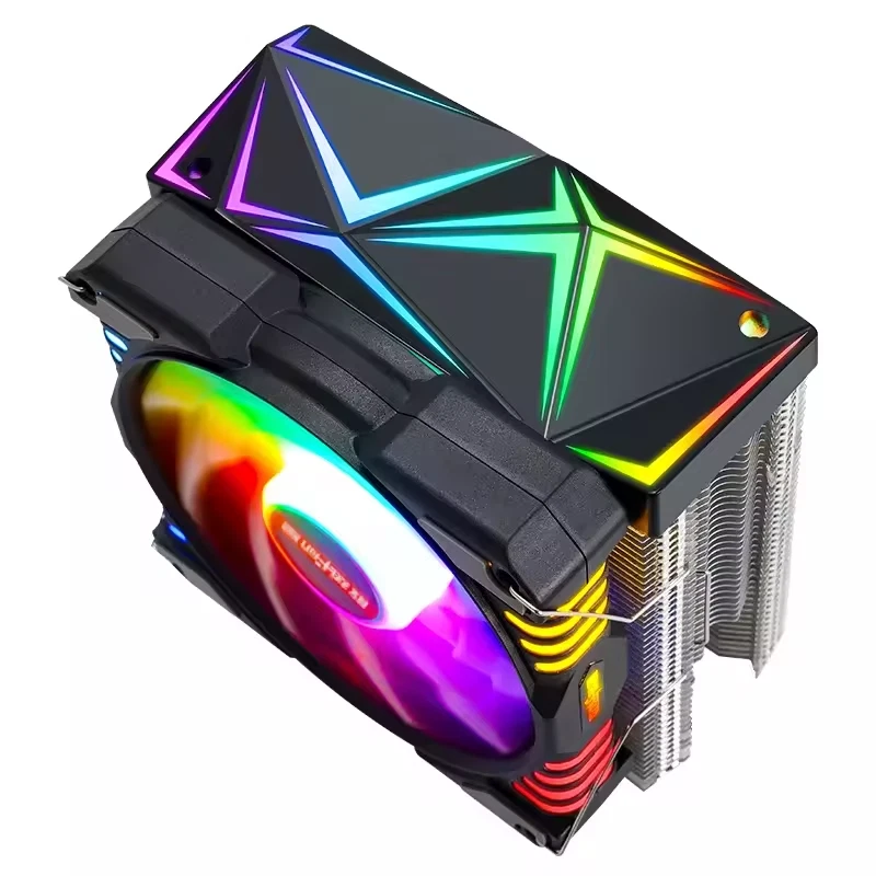 ARGB CPU Cooler for LGA 1700/115X/1200/1366 – 120mm Fan, 5V AURA Sync, Quiet PWM - Image 2 of 4