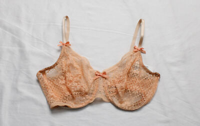 Sokoloff Women's Classic Demi Isla Bra AP2 Light Orange Spice Size 34DD NWT