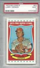 1973 Kellogg's baseball card #53 Larry Dierker, Houston Astros graded PSA 9
