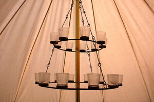 Clear Glass For Bell Tent Double Tier Tea Light Chandelier Brand New