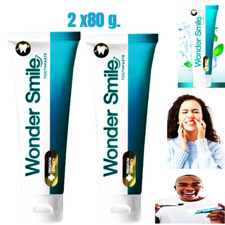 Toothpaste Wonder Smile Teeth Herbal Organic Stain Coffee Remove Whitening 80g x