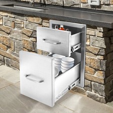 NEW Stainless Steel Access BBQ Island Kitchen BBQ Door Drawers Outdoor