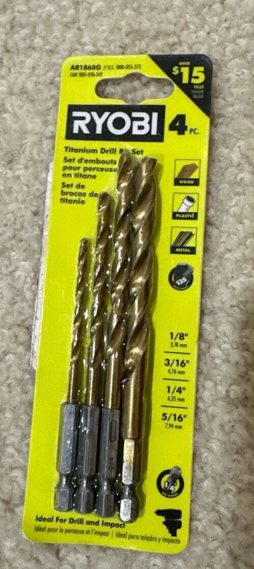Ryobi Drill Driver Best Quality Drill Bit Set RYOBI Titanium Twist