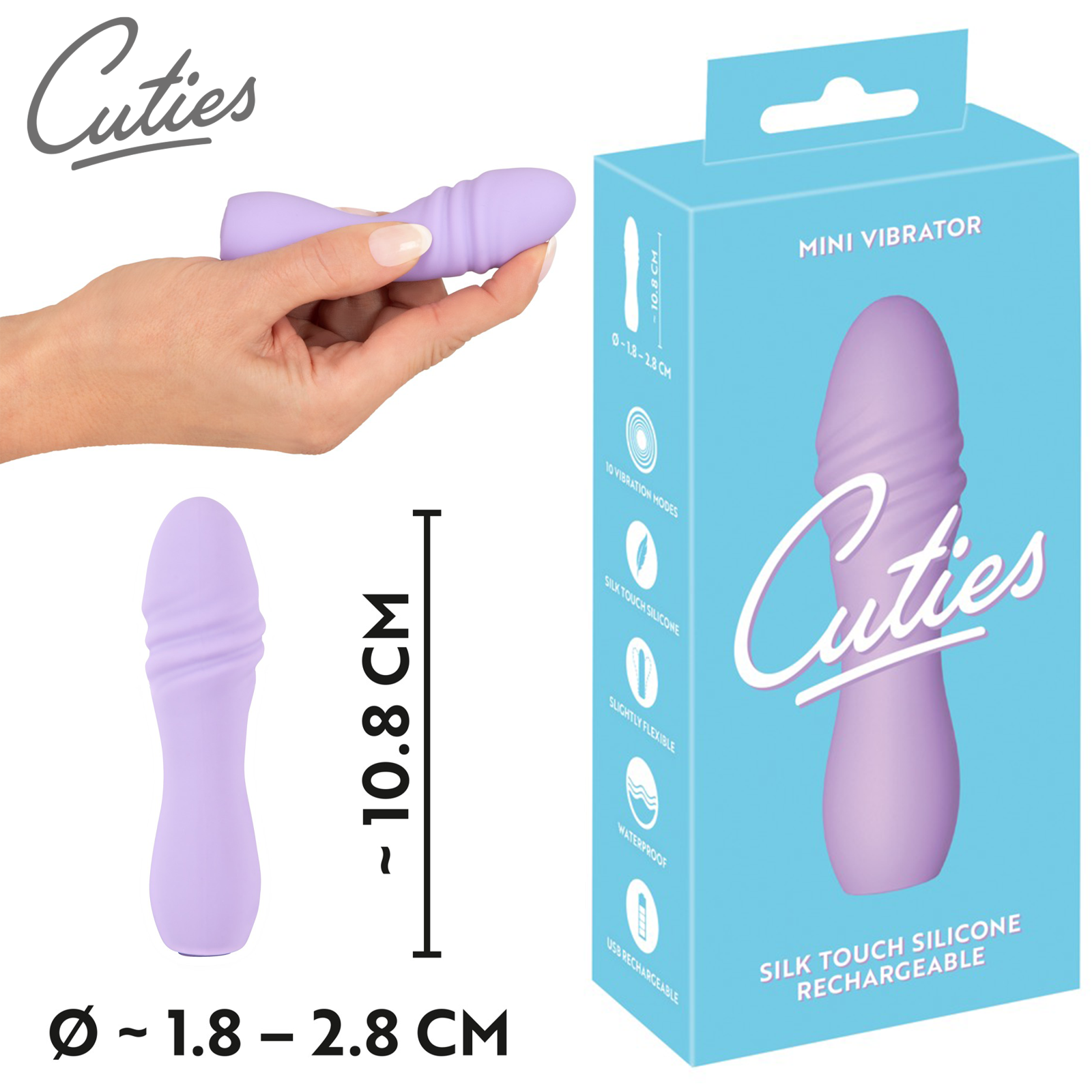Cuties Mini Vibrator 3rd Generation Slightly Flexible Pocket Vaginal Stimulator