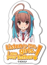LISTEN TO ME GIRLS 2 to 3" Sticker
