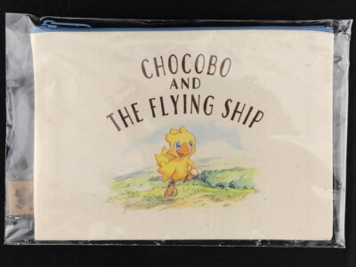 Final Fantasy Ehon Chocobo and the Flying Ship Pouch Case Square Enix New