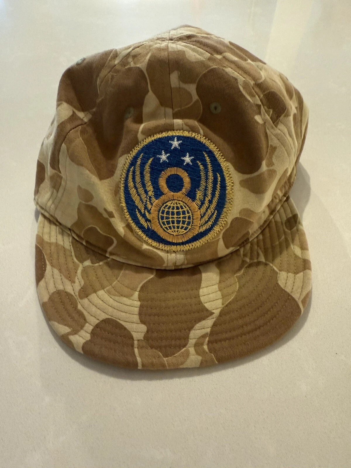 RALPH LAUREN RRL double rl Winged Logo Camo Throwback Baseball Cap…Large