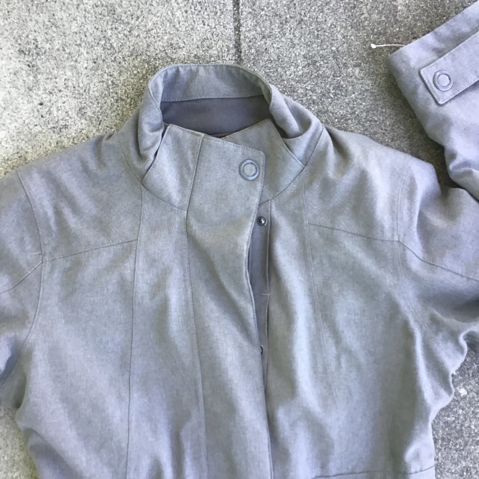 Merrell Ellenwood Long Gray Coat Polyester Women’s Size XS Zip Up - Image 3 of 4