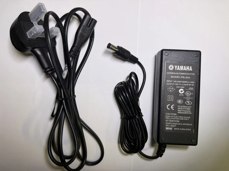 Ersatz Yamaha PA-300C 16V 2,4 A AC Adapter für Yamaha P255 Digitalpiano