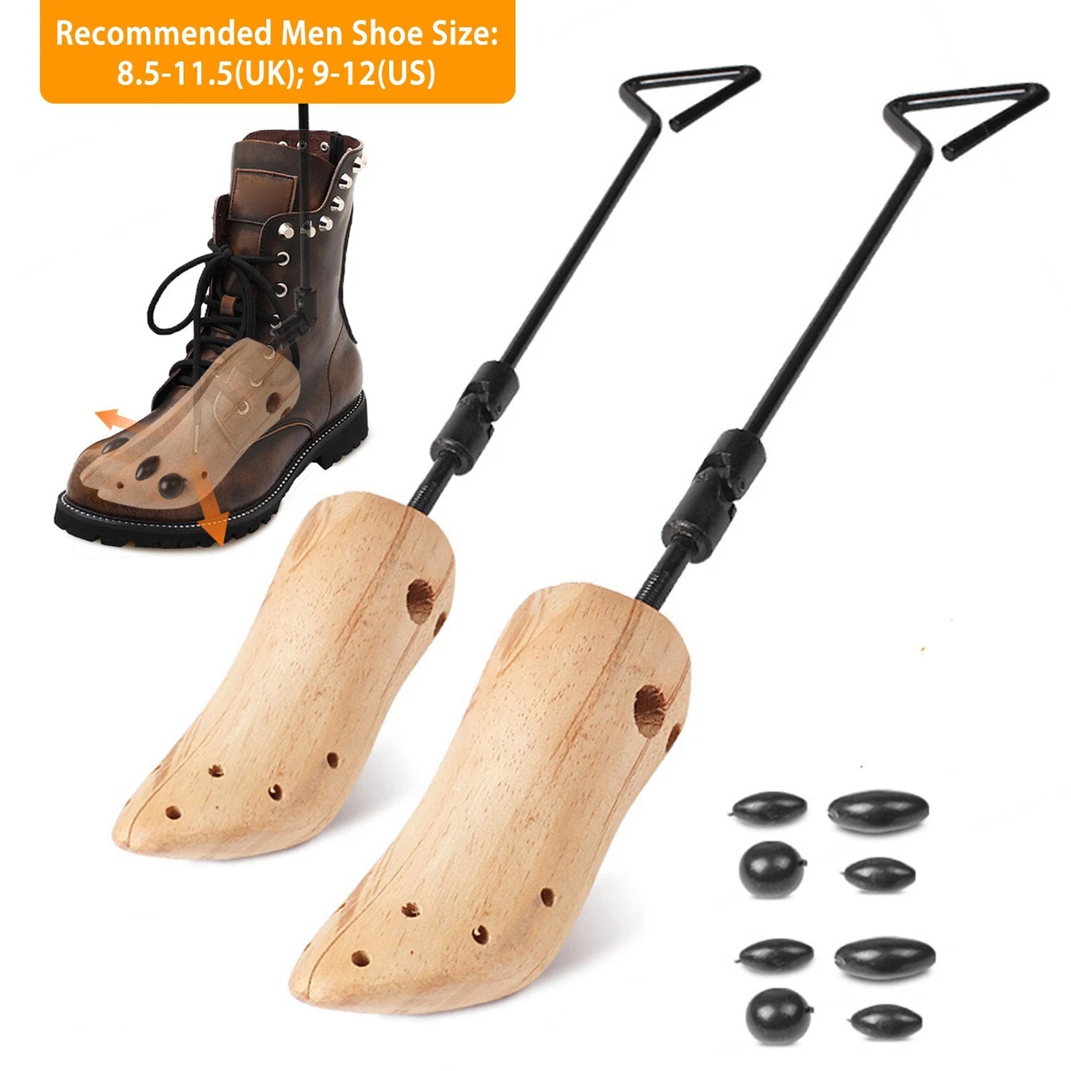 2 pcs Boot Stretchers For Cowboy Boots Men Thick FeetBoot Stretcher Adjustable