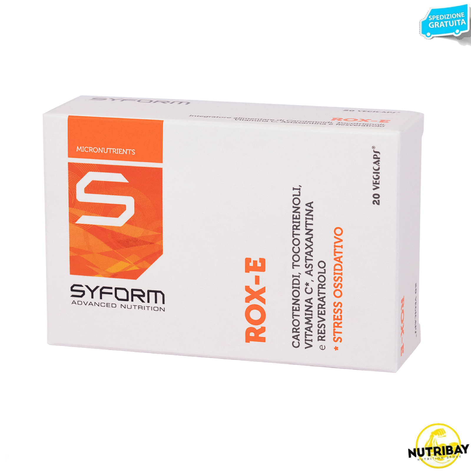 SYFORM ROX-E 20 capsule vegan ANTIOSSIDANTE CON  ASTAXANTINA