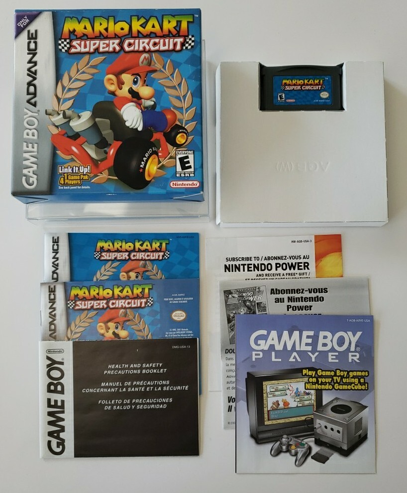 Mario Kart Super Circuit Game Boy Advance GBA *CIB, NEAR MINT