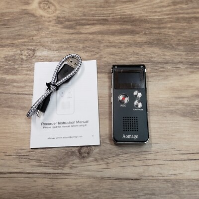 Aomago L169 Digital Voice Recorder MP3 Player 8GB