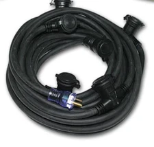 Century ProCap Multi-Outlet STW Extention Cord Black, 50 ft